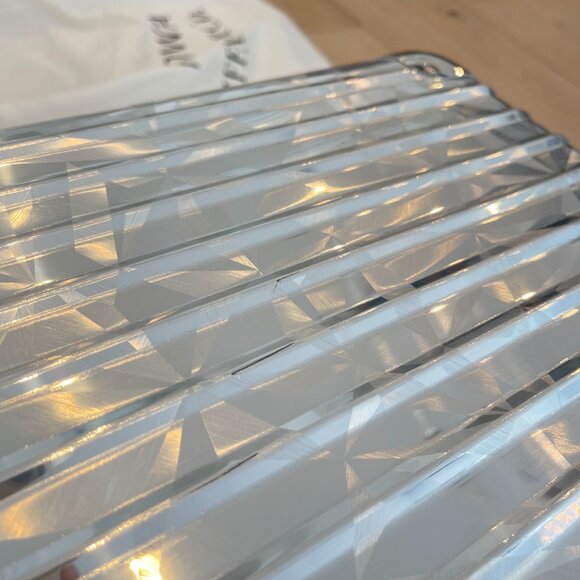 Authentic Like New Rimowa x Tiffany & Co. Rock Cut Cabin Silver Rolling Suitcase - Picture 16 of 16